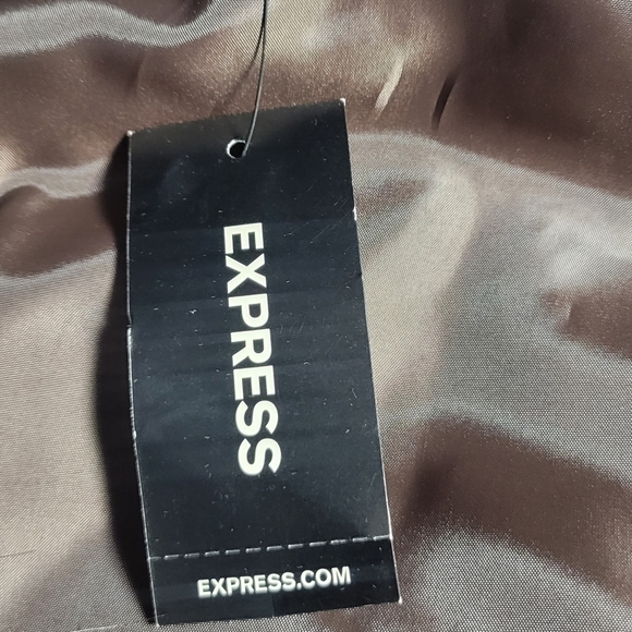 EXPRESS JEWELED 100% FAUX FUR VEST Express Vest M - Picture 4 of 10